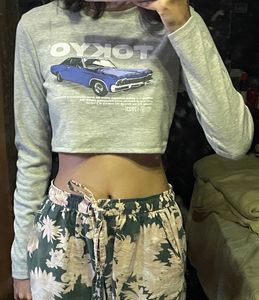 Cute Graphic Crop Top
