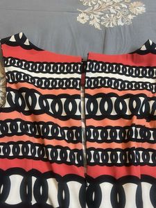 Retro Print Sleeveless Dress