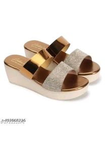 Stylish Gold &amp; Silver Slides