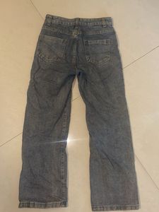 Combo Of Grey and blue straight leg jeans