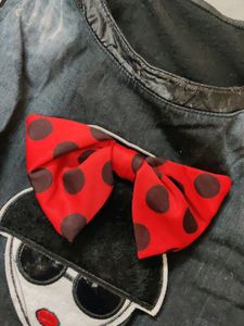 Cute Bow Tback Top 🖤🎀