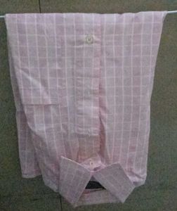 Koutons Easy Care Pink Plaid Shirt