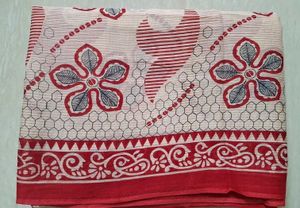 New Pure Cotton Printed Saree - Desi Charm!