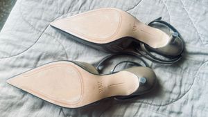 Zara  Strappy sling back kitten heels