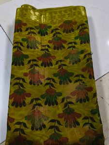 Floral Patterned Fabric Piece