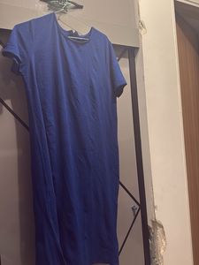 Blue T-Shirt Dress