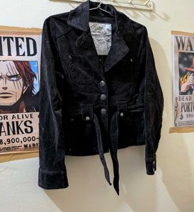 Velvet Belted Jacket