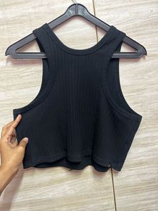 Decathlon Black Crop Top