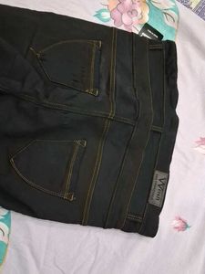 Black High-Waisted Ripped Jeans