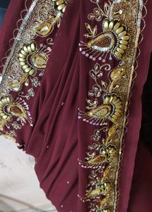 aari tari work 💯 beautiful 😻 Saree