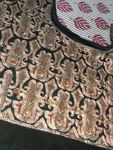 Elegant Black &amp; Gold Kurta