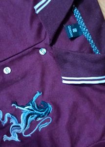 Burgundy T-shirt For Men