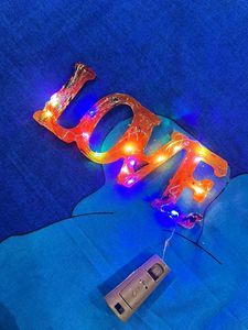 Resin Light Love & Photo Frame With Stand