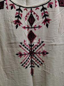 Embroidered kurti with pockets