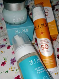 Suncream With Foaming Face Wash,  gel Glow cream