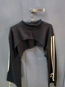 Cutout Bell Sleeve Crop Top