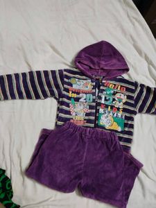 [Unisex] Kids Winter Hoodie Pant Co Ord Set