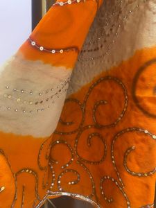 Orange Designer Saree