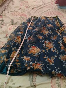 Floral Print Lhenga Choli Set