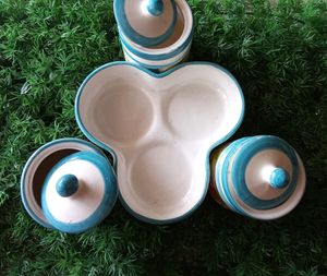 Ceramic Material Salt, Sugar, Pepper Container