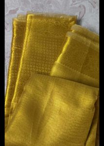 Elegant Gold Tone Saree