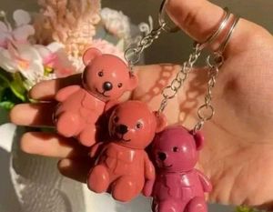 2 In1 Key Chain Bear Mist Matte Velvet Lipstick