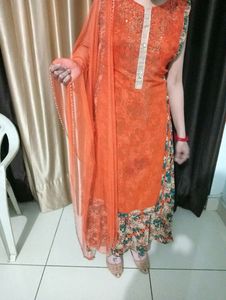 Beautiful Gown With Dupatta