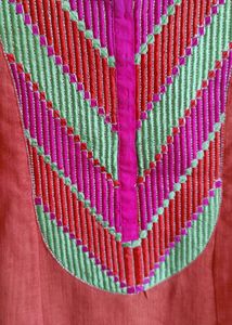 Cotton Orange Pink Suit, Chudidar, Dupatta