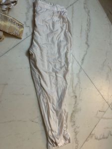Elegant White &amp; Gold Suit Unused