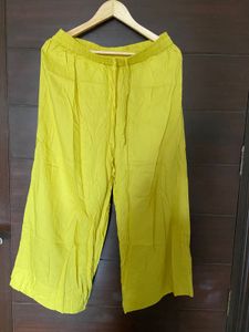 Rangmanch Lime Yellow Palazzo (L/XL)