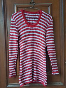 Hand Knit Crochet Sweater