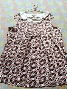 Retro Print Sleeveless Top
