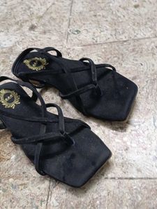 Elegant Black Strappy Sandals