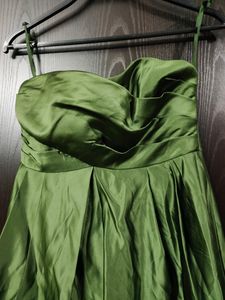 Silk Satin Flared Mini Dress / New With Tag