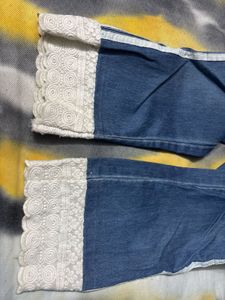 Trendy Blue Denim Jeans