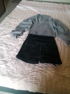 Cute Top and Shorts Set