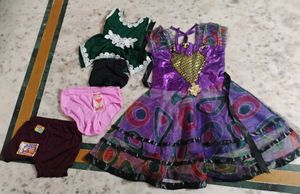 Kids Combo: Fancy Dress, Top and 3 Pantis Set