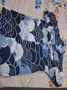 Blue Wave Print Shirt XXL B1 G1FOR 399 TODAY