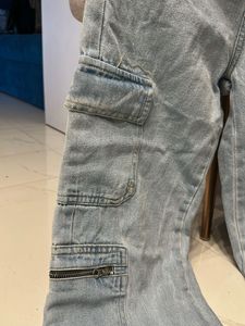Blue Cargo Pant