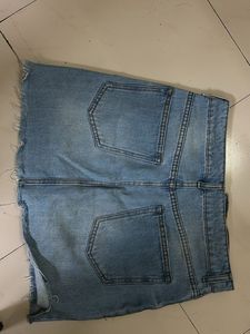 Bershka Denim Mini Skirt