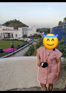 Stylish Pink Shirt Dress