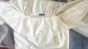 White Zara top with adjustable strap/Cotton fabric
