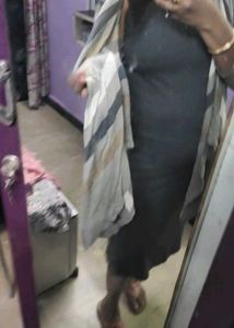 Striped Cardigan &amp; Dress Set