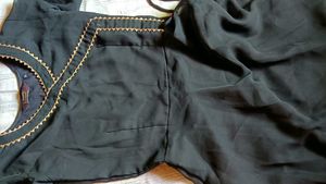 Elegant Black Flared Kurta
