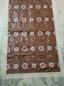 Elegant Table Cover with Lace Trim