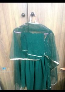 Green Sequin Kurta Set