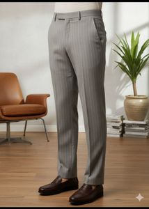 Will’s Grey Striped Trousers