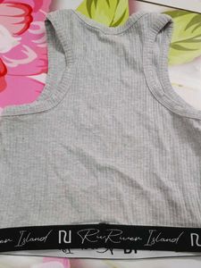 (100)River Island Ribbed Tank Top