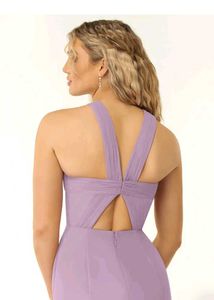 Elegant Mauve Azazie Dress (A6)