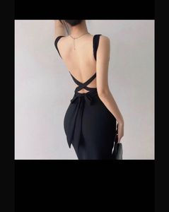 Elegant Black Bodycon Midi Dress